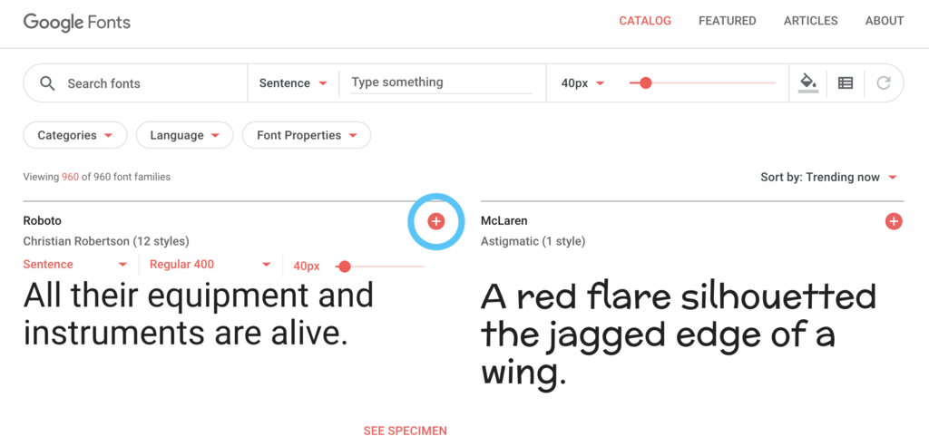 Google Fonts